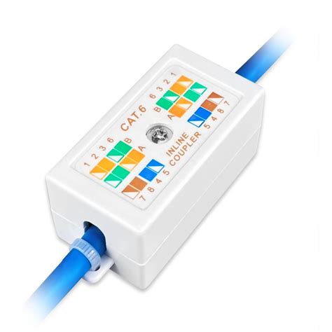 cat6 junction box vs coupler|rj45 cat6 cable.